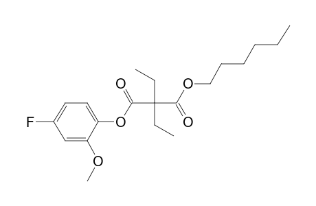 Diethylmalonic acid, 4-fluoro-2-methoxyphenyl hexyl ester