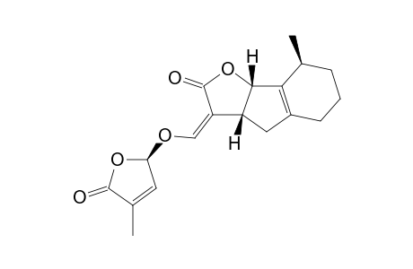 8(S)-Methyl-3-[[(4'-methyl-5'-oxo-2',5'-dihydrofuran-2'(R)-yl)oxy]methylene]-3,3a(R),4,5,6,7,8,8b(S)-octehydroindeno[1,2-b]furan-2-one
