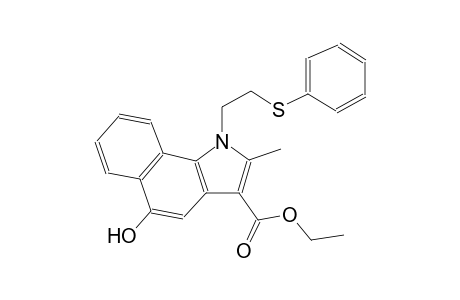 ethyl 5-hydroxy-2-methyl-1-[2-(phenylsulfanyl)ethyl]-1H-benzo[g]indole-3-carboxylate