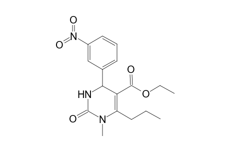 1-Methyl-4-(3-nitro-phenyl)-2-oxo-6-propyl-1,2,3,4-tetrahydro-pyrimidine-5-carboxylic acid ethyl ester