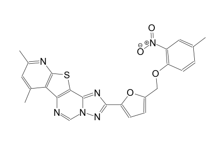 [5-(7,9-dimethylpyrido[3',2':4,5]thieno[2,3-e][1,2,4]triazolo[1,5-c]pyrimidin-2-yl)-2-furyl]methyl 4-methyl-2-nitrophenyl ether