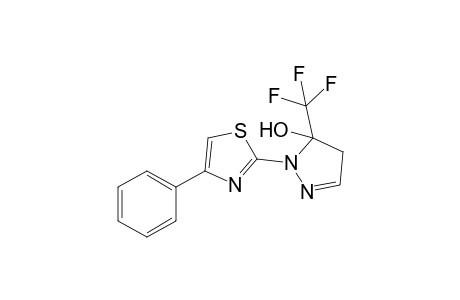 2-(4-phenyl-1,3-thiazol-2-yl)-3-(trifluoromethyl)-4H-pyrazol-3-ol