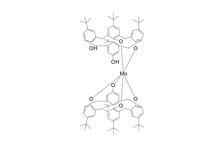 [(p-tert-Butyltetraoxygencalix[4]arene){p-tert-butylcalix[2]arene(dihydroxy)}molylbdenum] complex
