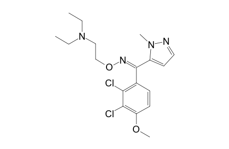 2-[[(2,3-dichloro-4-methoxy-phenyl)-(2-methylpyrazol-3-yl)methylene]amino]oxyethyl-diethyl-amine