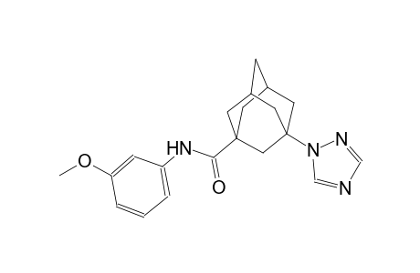 N-(3-methoxyphenyl)-3-(1H-1,2,4-triazol-1-yl)-1-adamantanecarboxamide