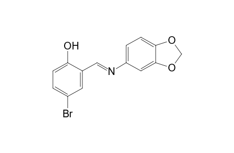 4-bromo-2-{N-[3,4-(methylenedioxy)phenyl]formimidoyl}phenol