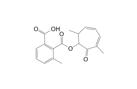 2,6-Dimethyl-1-ketocyclohepta-2,4-diene-6-methyl hydrogen phthalate