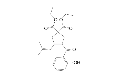 Diethyl 3-(2-hydroxybenzoyl)-4-(2-methylprop-1-en-1-yl)cyclopent-3-ene-1,1-dicarboxylate