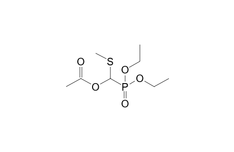 .alpha.-Acetoxy-.alpha.-(diethoxyphosphinyl)methyl methyl sulfide