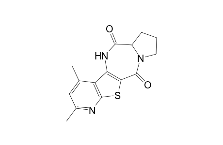2,4-Dimethyl-6a,7,8,9-tetrahydro-6H-pyrido[3',2':4,5]thieno[3,2-e]pyrrolo[1,2-a][1,4]diazepine-6,11(5H)-dione