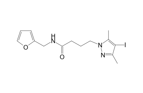 N-(furan-2-ylmethyl)-4-(4-iodo-3,5-dimethyl-1H-pyrazol-1-yl)butanamide
