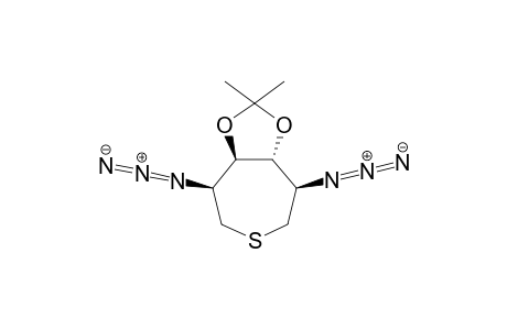 (+)-(3S,4R,5R,6R)-3,6-Diazido-4,5-O-isopropylidenethiepane