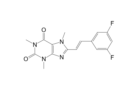 Xanthine, 1,3,7-trimethyl-8-[2-(3,5-difluorophenyl)ethenyl]-