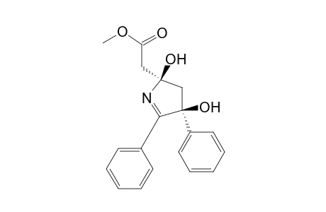 2H-Pyrrole-2-acetic acid, 3,4-dihydro-2,4-dihydroxy-4,5-diphenyl-, methyl ester, cis-