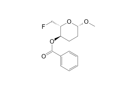 (-)-L-.beta.-Methyl 5-O-Benzoyl-6-fluoroamicetoside