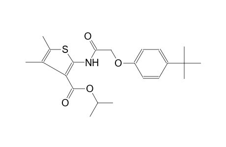 3-thiophenecarboxylic acid, 2-[[[4-(1,1-dimethylethyl)phenoxy]acetyl]amino]-4,5-dimethyl-, 1-methylethyl ester