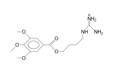 3,4,5-Trimethoxy-benzoic acid, 4-guanidino-butyl ester cation