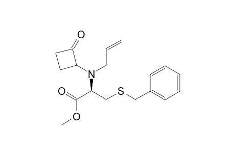 (2R)-methyl 2-(allyl(2-oxocyclobutyl)amino)-3-(benzylthio)propanoate