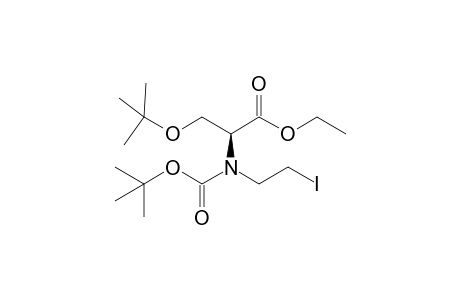 (S)-O-(tert-Buthyl)-N-(3-iodoethyl)-N-(tert-butoxycarbonyl)serine ethyl ester