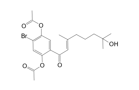 4-Bromo-2,5-diacetoxyphenyl 2',6'-Dimethyl-6'-hydroxyhept-1'-enyl Ketone
