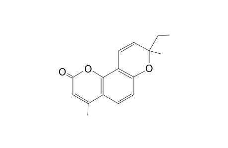 8-Ethyl-4,8-dimethyl-2-pyrano[2,3-f][1]benzopyranone