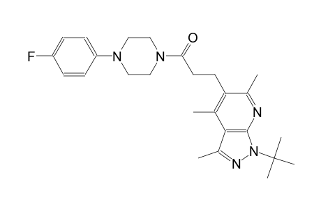 1H-pyrazolo[3,4-b]pyridine, 1-(1,1-dimethylethyl)-5-[3-[4-(4-fluorophenyl)-1-piperazinyl]-3-oxopropyl]-3,4,6-trimethyl-