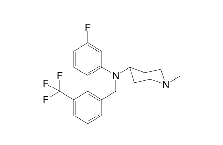 N-(3-Fluorophenyl)-1-methyl-N-([3-(trifluoromethyl)phenyl]methyl)piperidin-4-amine