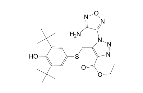 1H-1,2,3-triazole-4-carboxylic acid, 1-(4-amino-1,2,5-oxadiazol-3-yl)-5-[[[3,5-bis(1,1-dimethylethyl)-4-hydroxyphenyl]thio]methyl]-, ethyl ester