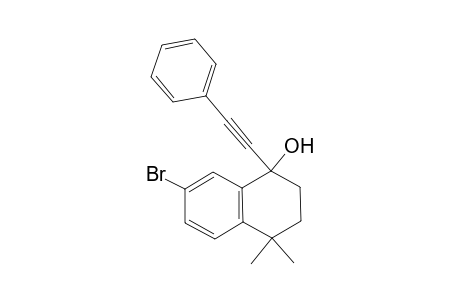 7-Bromo-4,4-dimethyl-1-(2-phenylethynyl)-1,2,3,4-tetrahydronaphthalen-1-ol