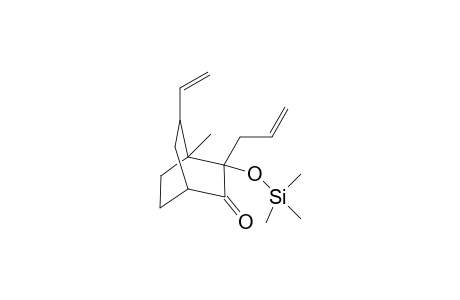 3-Allyl-4-methyl-3-trimethylsilanyloxy-5-vinyl-bicyclo[2.2.2]octan-2-one