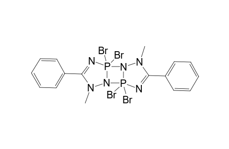 5,5,10,10-Tetrabromo-1,6-dimethyl-3,8-diphenyl[1,3,2,4]diazadiphospheto[2,1-c:4,3-c']bis[1,2,4,3.lambda.(5)]triazaphosphole