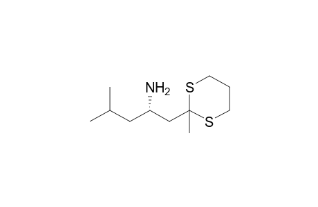 (2S)-4-methyl-1-(2-methyl-1,3-dithian-2-yl)-2-pentanamine