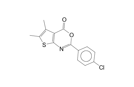 2-(4-chlorophenyl)-5,6-dimethyl-4H-thieno[2,3-d][1,3]oxazin-4-one
