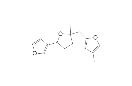2,3'-Bifuran, 2,3,4,5-tetrahydro-5-methyl-5-[(4-methyl-2-furanyl)methyl]-