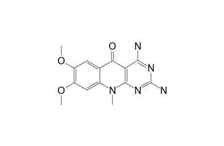 7,8-DIMETHOXY-2,4-DIAMINO-10-METHYL-PYRIMIDO-[4,5-B]-5-QUINOLONE