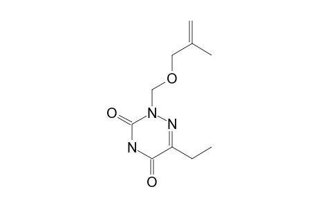5-ETHYL-1-(2-METHYLALLYLOXYMETHYL)-6-AZAURACIL