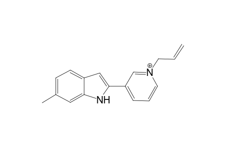 2-(1-allylpyridin-1-ium-3-yl)-6-methyl-1H-indole