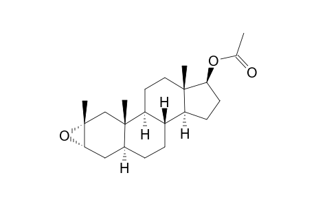 2a,3-Epoxy-2-methyl-5a-androstan-17b-yl acetate
