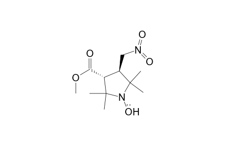 1-Pyrrolidinyloxy, 3-(methoxycarbonyl)-2,2,5,5-tetramethyl-4-(nitromethyl)-, trans-