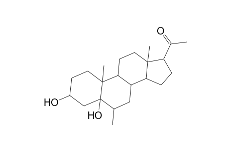 Pregnan-20-one, 3,5-dihydroxy-6-methyl-, (3.beta.,5.alpha.,6.beta.)-