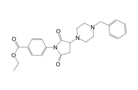 ethyl 4-[3-(4-benzyl-1-piperazinyl)-2,5-dioxo-1-pyrrolidinyl]benzoate