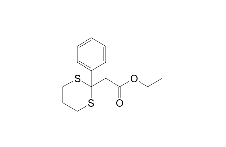 2-phenyl-m-dithiane-2-acetic acid, ethyl ester