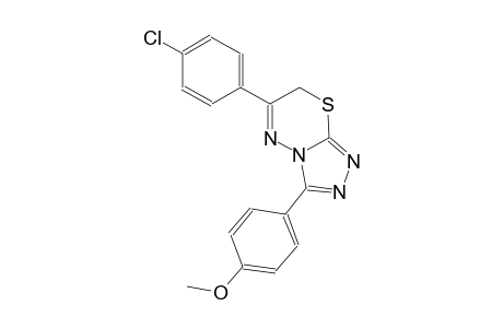 6-(4-chlorophenyl)-3-(4-methoxyphenyl)-7H-[1,2,4]triazolo[3,4-b][1,3,4]thiadiazine