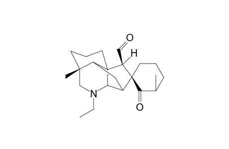 11-Formyl-9,12-methano-7-ethyl-3',5-dimethyl-7-azatricyclo[7.3.0.1(1,5)]dodecane-10-spiro-1'-cyclohexan-2'-one