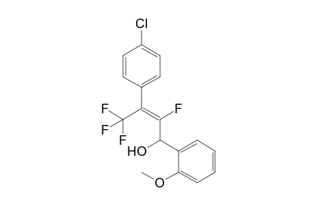 (E)-4,4,4-Trifluoro-3-(4-chlorophenyl)-2-fluoro-1-(2-methoxyphenyl)but-2-en-1-ol