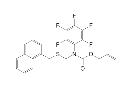 N-Pentafluorophenyl-N-(1-naphtylmethylthio)methylcarbamic acid allyl ester