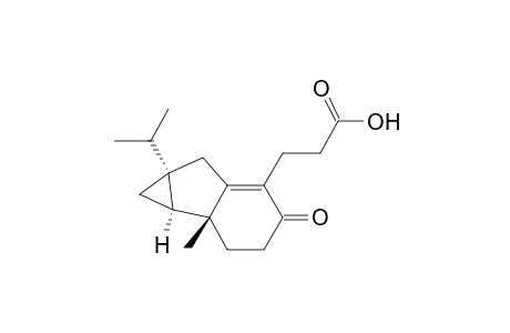 Cycloprop[a]indene-5-propanoic acid, 1,1a,1b,2,3,4,6,6a-octahydro-1b-methyl-6a-(1-methylethyl)-4-oxo-, [1aS-(1a.alpha.,1b.beta.,6a.alpha.)]-