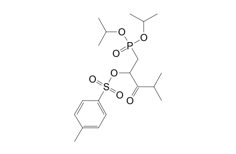 Phosphonic acid, [4-methyl-2-[[(4-methylphenyl)sulfonyl]oxy]-3-oxopentyl]-, bis(1-methylethyl) ester