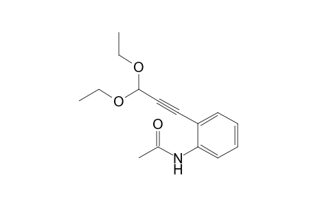 3,3-Diethoxy-1-(o-acetamidophenyl)-1-propyne