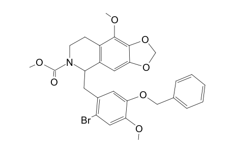 5-(5-benzoxy-2-bromo-4-methoxy-benzyl)-9-methoxy-7,8-dihydro-5H-[1,3]dioxol[4,5-g]isoquinoline-6-carboxylic acid methyl ester
